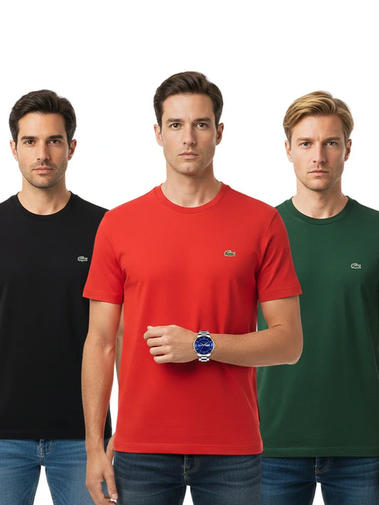Paga 1, Llévate 3 Camisetas Lacoste Lounge + Reloj Venacci