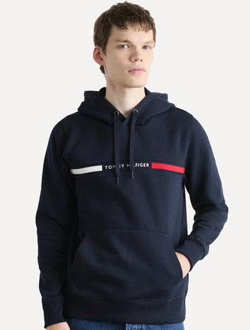 Sudadera con Capucha y Bandera Insertada en el Pecho Tommy Hilfiger
